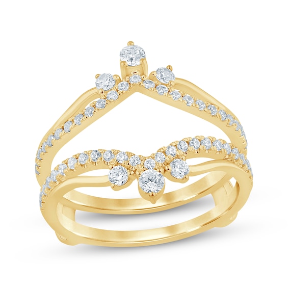 Now + Forever Lab-Grown Diamonds Enhancer Ring 1/2 ct tw 14K Yellow Gold