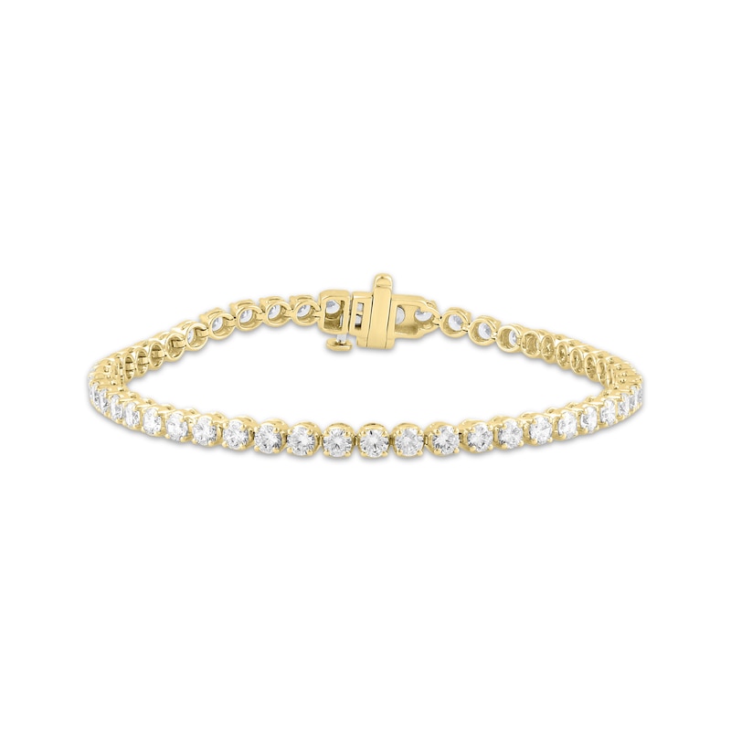 Main Image 1 of Diamond Tennis Bracelet 5 ct tw 10K Yellow Gold 7"