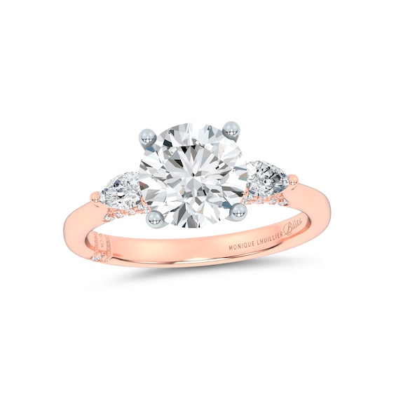 Monique Lhuillier Bliss Lab-Grown Diamond Engagement Ring Setting / ct tw 14K Rose Gold