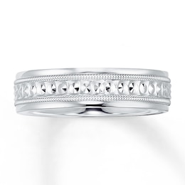 Now + Forever Wedding Band 14K White Gold 6mm