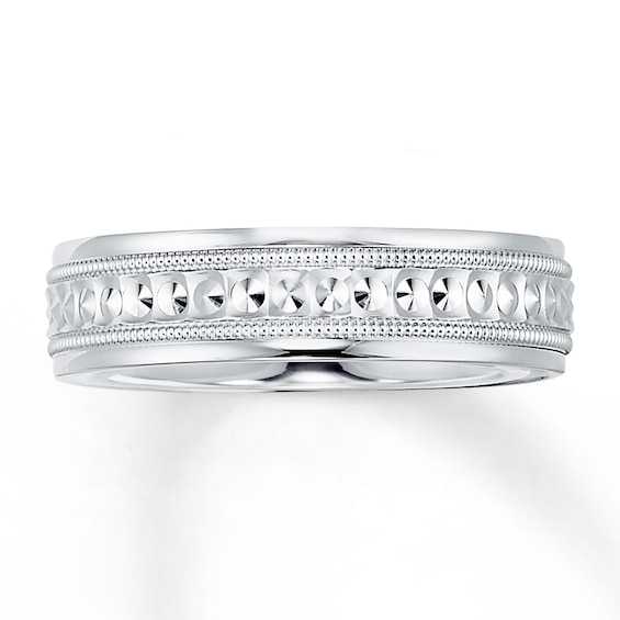 Now + Forever Wedding Band 14K White Gold 6mm