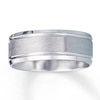 Thumbnail Image 1 of Now + Forever Wedding Band 10K White Gold 8mm