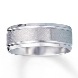 Now + Forever Wedding Band 10K White Gold 8mm