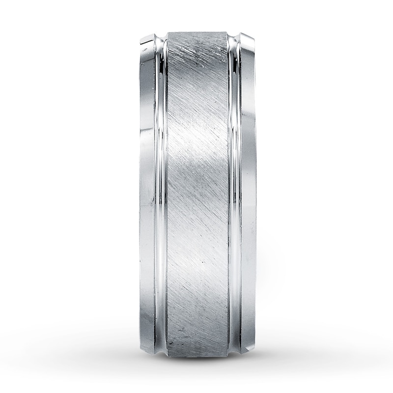 Main Image 3 of Now + Forever Wedding Band 10K White Gold 8mm