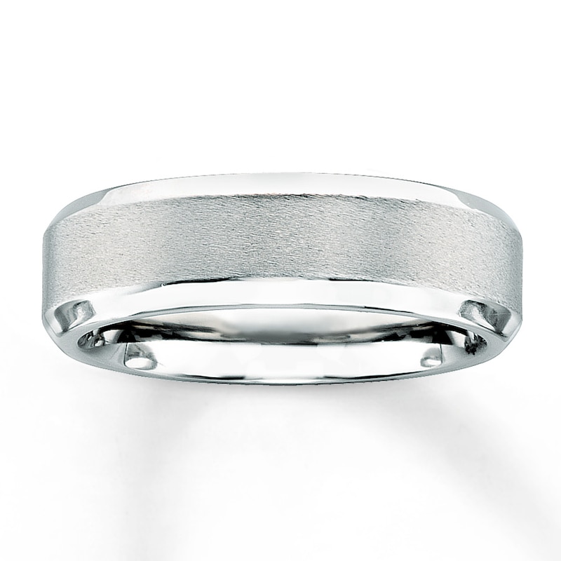 Stainless Steel 7mm Brushed Wedding Band 