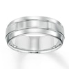 Thumbnail Image 1 of Now + Forever 8mm Wedding Band White Tungsten Carbide