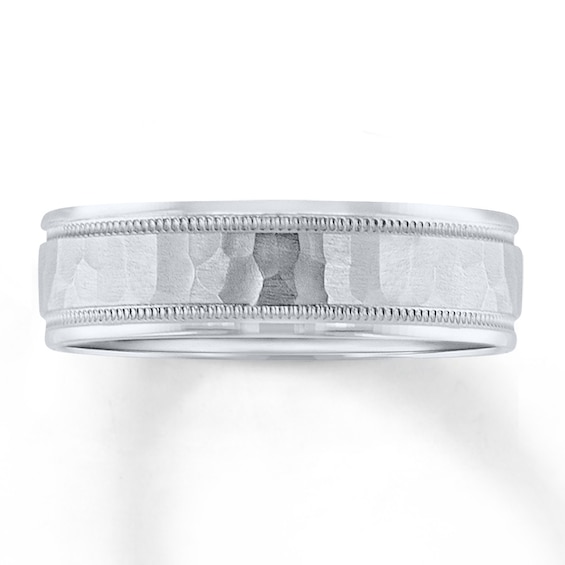Now + Forever Wedding Band 10K White Gold 6mm
