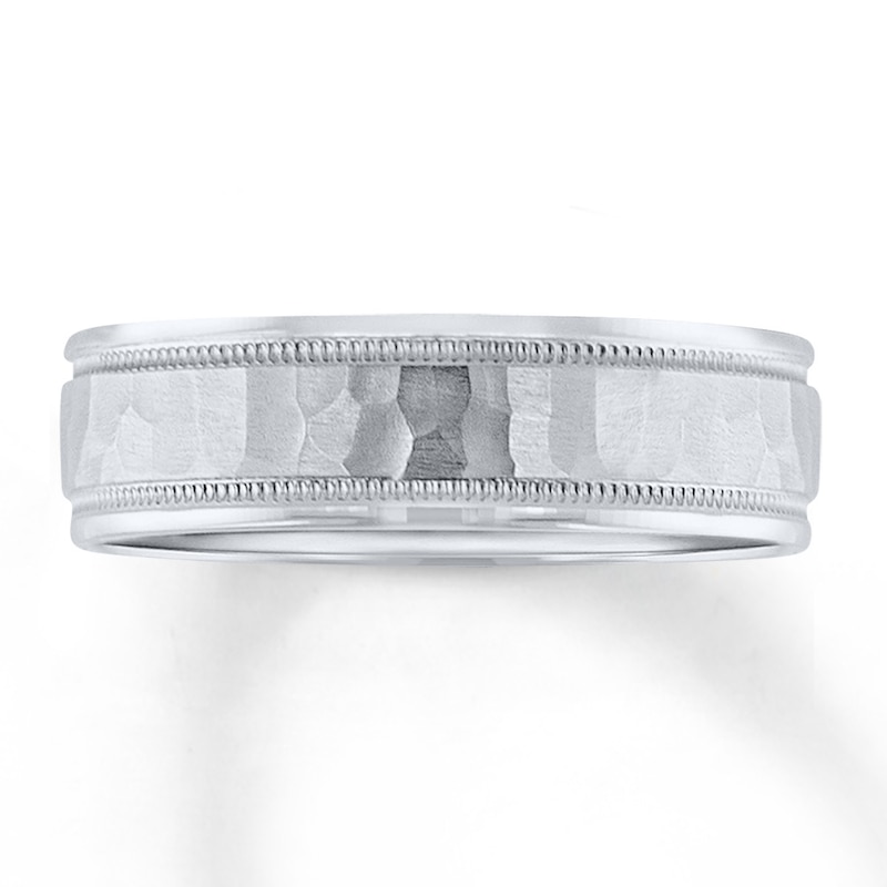 Main Image 1 of Now + Forever Wedding Band 10K White Gold 6mm