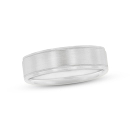 Now + Forever Wedding Band 10K White Gold 6mm