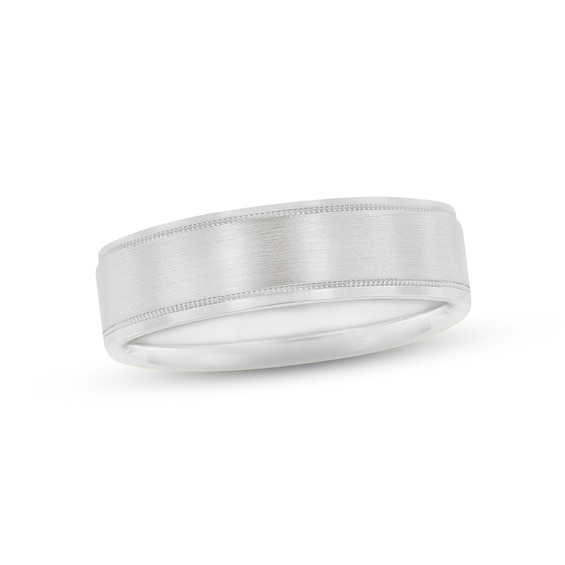 Now + Forever Wedding Band 10K White Gold 6mm