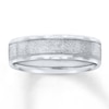 Thumbnail Image 1 of Now + Forever Wedding Band 10K White Gold 6mm