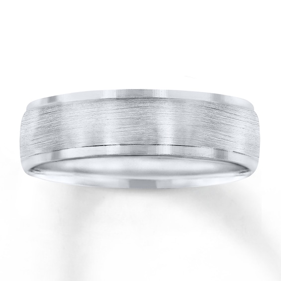 Now + Forever Wedding Band 10K White Gold 6mm