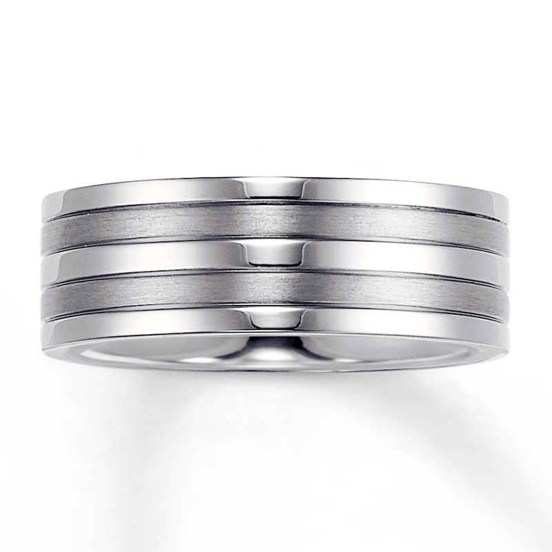 Main Image 1 of Now + Forever 8mm Wedding Band Titanium