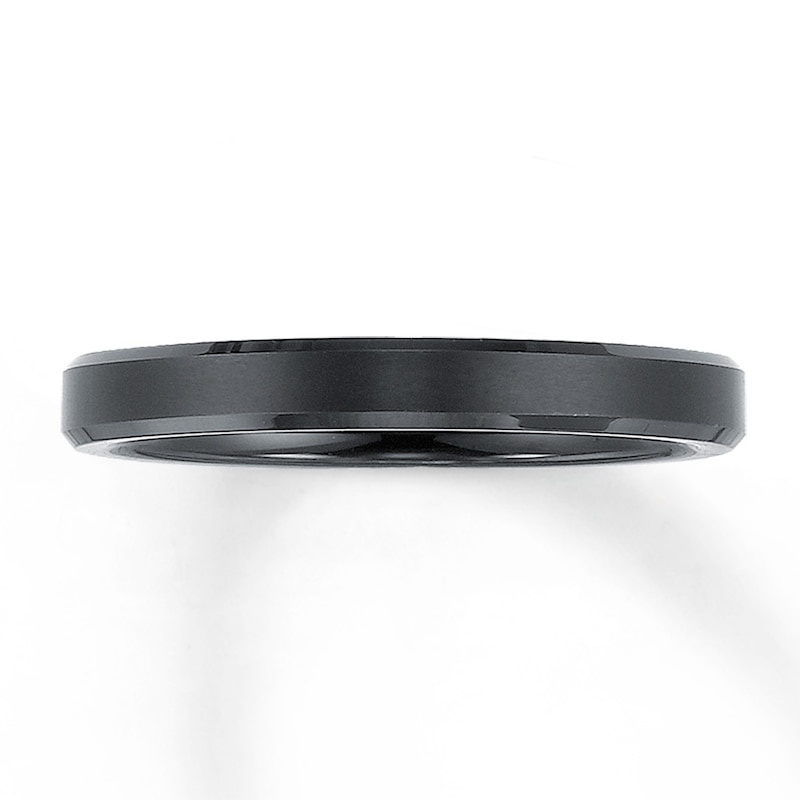 Main Image 1 of Now + Forever 3mm Wedding Band Black Tungsten Carbide