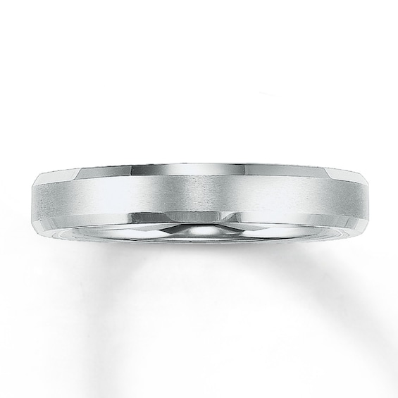 Now + Forever 3mm Wedding Band White Tungsten Carbide