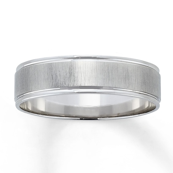 Now + Forever Wedding Band 10K White Gold 6mm