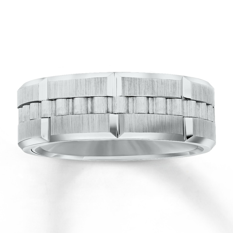 Main Image 1 of Now + Forever 8mm Wedding Band Tungsten Carbide