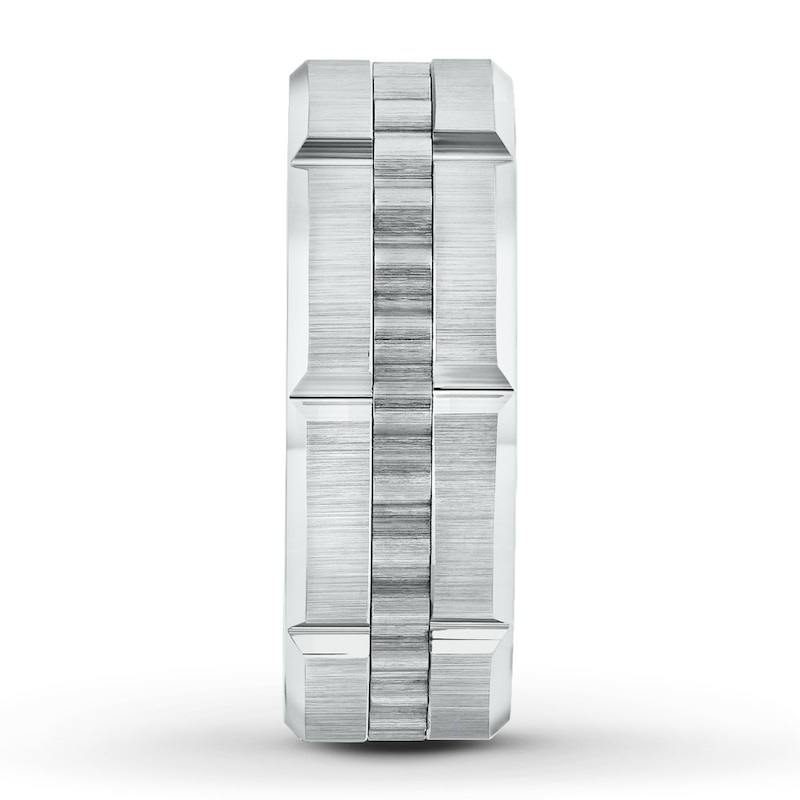 Main Image 2 of Now + Forever 8mm Wedding Band Tungsten Carbide