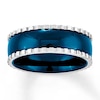 Thumbnail Image 0 of 8mm Wedding Band Blue Ion-Plating Stainless Steel