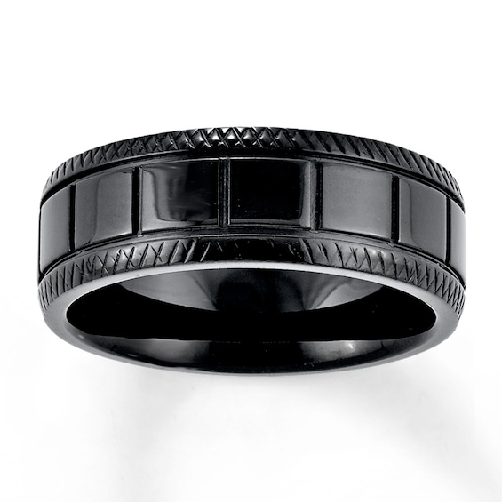 Ring Size 9.5 Security Jewelers Tungsten 6mm Satin Band with Black PVD Size 9.5 Ring Size 9.5 Security Jewelers Tungsten 6mm Satin Band with Black PVD Size 9.5