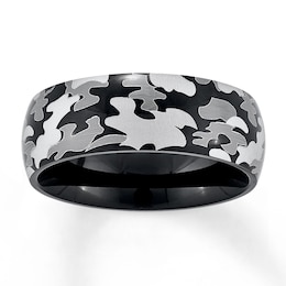 Camouflage Wedding Band Stainless Steel 8mm