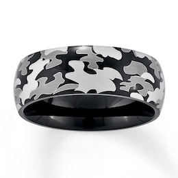Now + Forever Camouflage Wedding Band Stainless Steel 8mm