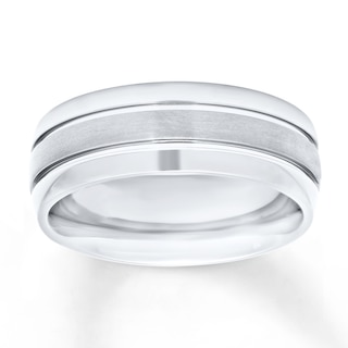 Now + Forever Men's Wedding Band Titanium 8mm