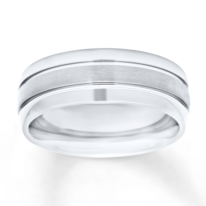 Main Image 1 of Now + Forever Men's Wedding Band Titanium 8mm
