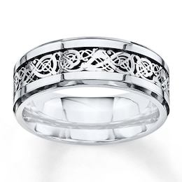 Now + Forever Men's Wedding Band Titanium 8mm