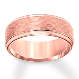Now + Forever 8mm Wedding Band Rose Tungsten Carbide