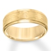 Thumbnail Image 1 of Now + Forever 8mm Wedding Band Yellow Tungsten Carbide