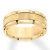 Thumbnail Image 1 of Now + Forever 8mm Wedding Band Yellow Tungsten Carbide