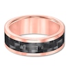 Thumbnail Image 1 of 8mm Wedding Band Rose Tungsten Carbide