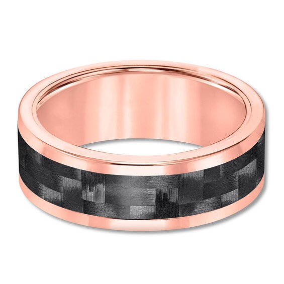 8mm Wedding Band Rose Tungsten Carbide Womens Bands Wedding Wedding