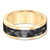 Thumbnail Image 2 of Now + Forever 8mm Wedding Band Yellow Tungsten Carbide