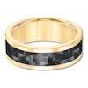 Thumbnail Image 1 of 8mm Wedding Band Yellow Tungsten Carbide