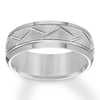 Thumbnail Image 1 of Now + Forever 8mm Wedding Band Gray Tungsten Carbide
