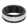 Thumbnail Image 1 of 9mm Wedding Band Black/Gray Tungsten Carbide