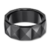 Thumbnail Image 2 of Now + Forever 9mm Faceted Wedding Band Black Tungsten Carbide