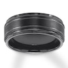 Thumbnail Image 1 of Now + Forever 9mm Wedding Band Black Tungsten Carbide