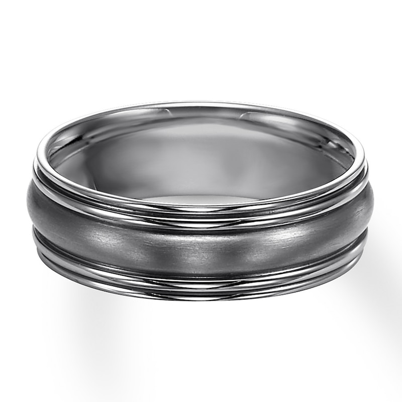 Main Image 2 of Now + Forever 7mm Wedding Band Titanium