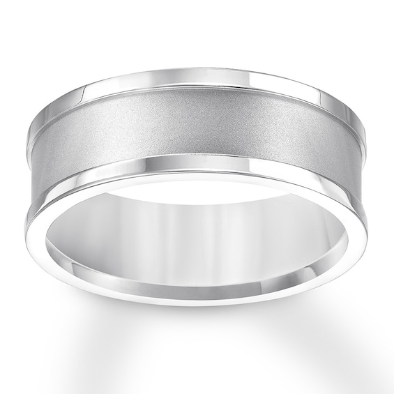 Bridal Titanium Black Rubber Flat 8mm Brushed Band Bridal Titanium Black Rubber Flat 8mm Brushed Band