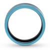 Thumbnail Image 1 of Men's Wedding Band Black/Blue Ion-Plated Stainless Steel 7.75mm