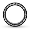 Wedding Band Stainless Steel/Black Ion-Plating 8mm