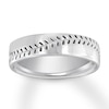 Thumbnail Image 1 of Now + Forever Baseball Wedding Band 10K White Gold 6mm