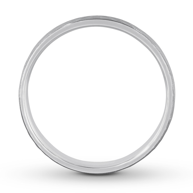 Main Image 2 of Now + Forever Hammered Wedding Band 10K White Gold 6mm