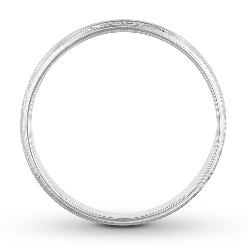 Main Image 2 of Now + Forever Engraved Wedding Band 14K White Gold 6mm