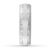 Thumbnail Image 3 of Now + Forever Engraved Wedding Band 14K White Gold 6mm
