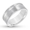 Thumbnail Image 1 of 8mm Wedding Band White Tungsten Carbide