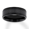 Thumbnail Image 1 of Now + Forever Men's Wedding Band Black Ion-Plated Titanium 8mm